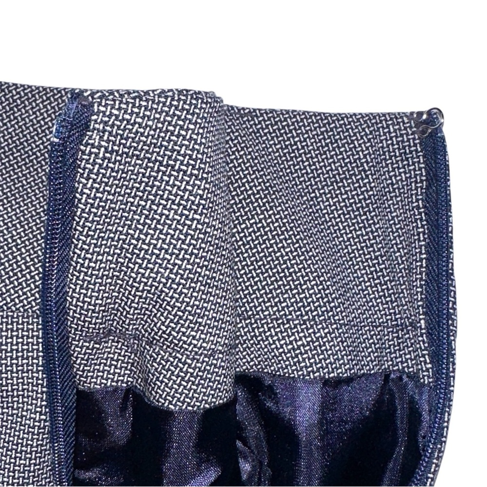 Pendleton Gray Stretch Wool Pleated Hem Pencil Sk… - image 4